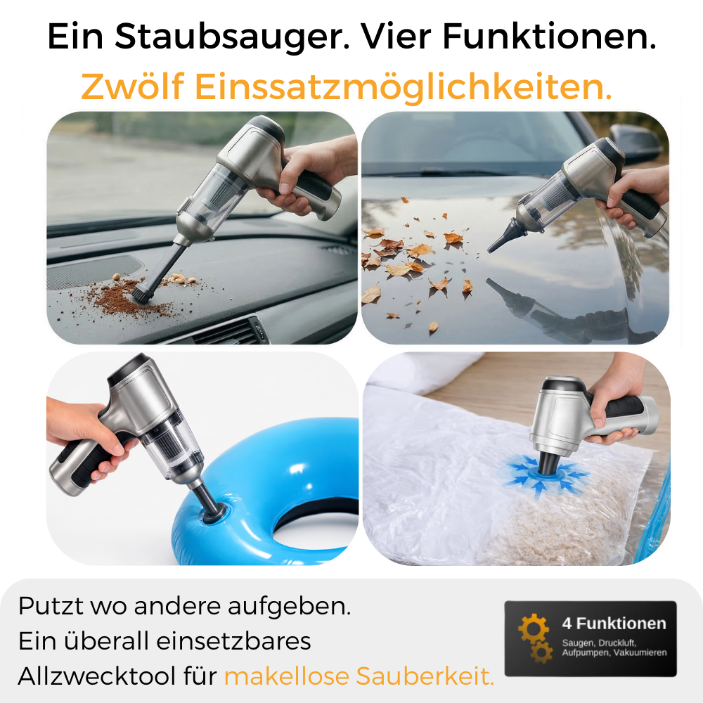 Dripl TurboFlow Pro Handstofzuiger 6-in-1