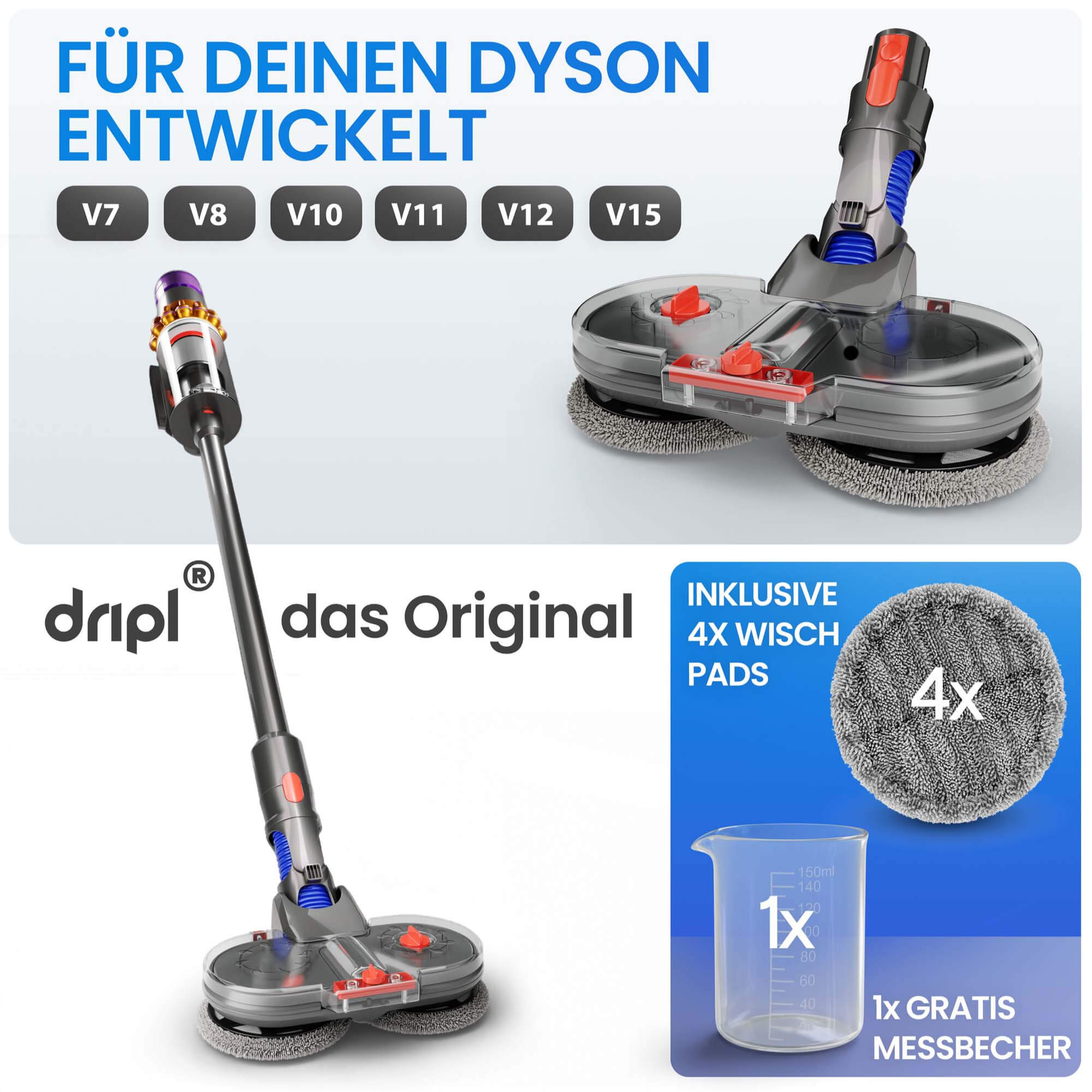 Electric mop attachment suitable for Dyson - Secret Sale