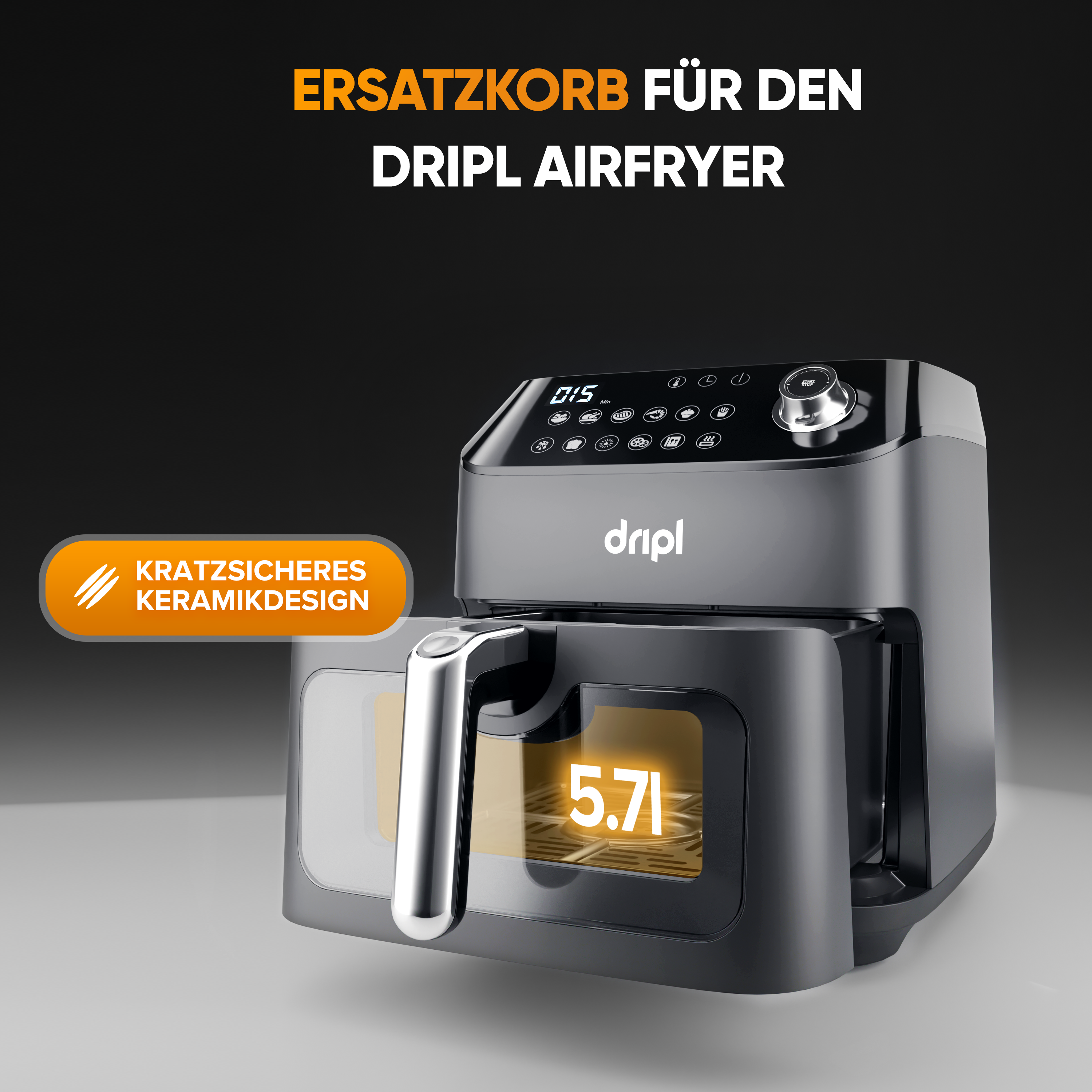 Dripl hot air fryer - insert basket replacement