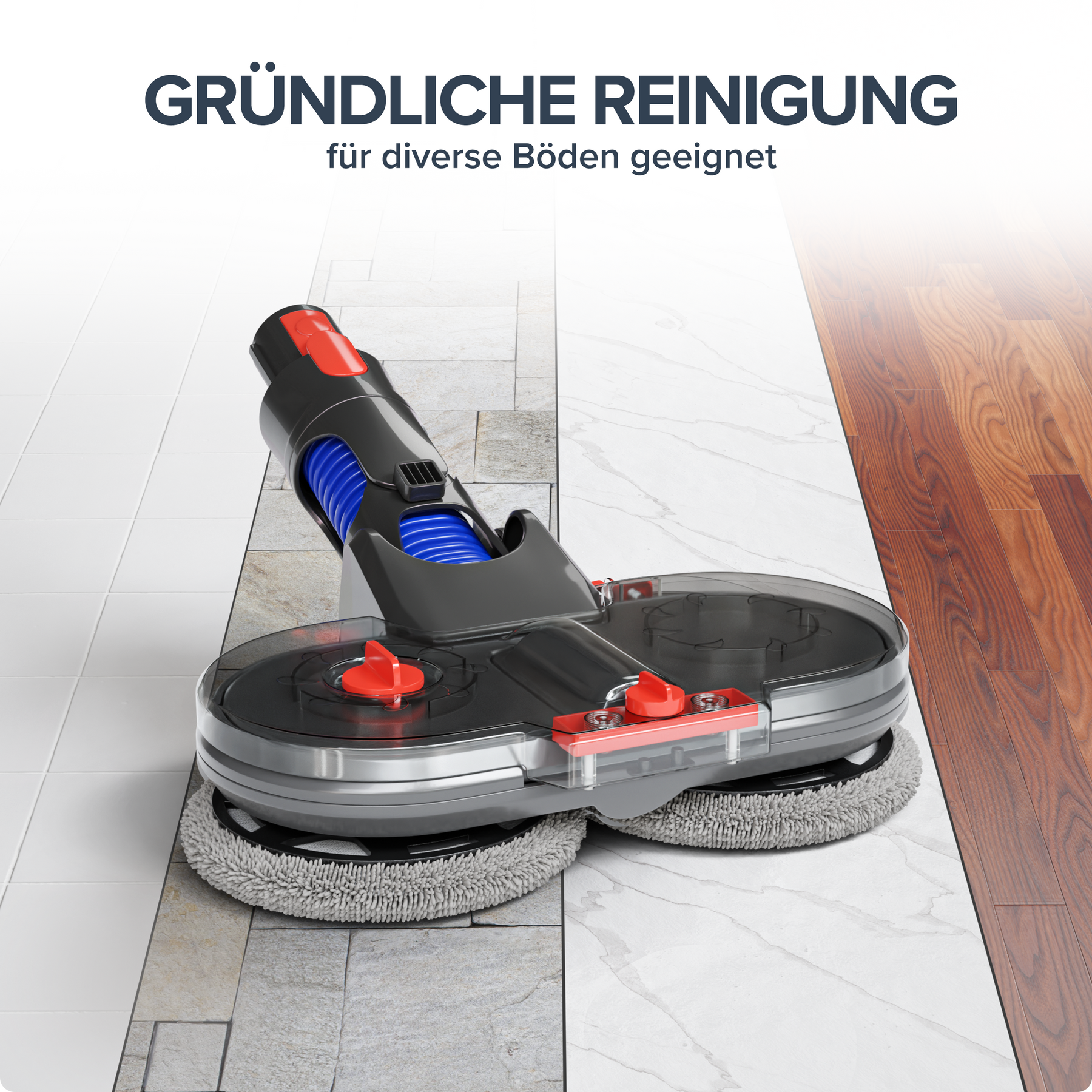 Elektrische mop opzetstuk geschikt voor Dyson V7/ V8/ V10/ V11/ V15 (IS1)