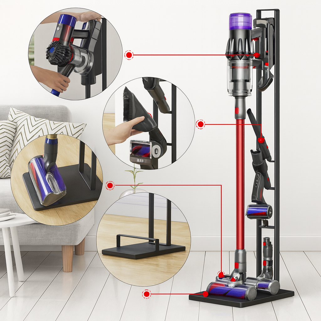 Dripl Premium Boden-Standhalterung für Dyson V-Serie (V6–V15)